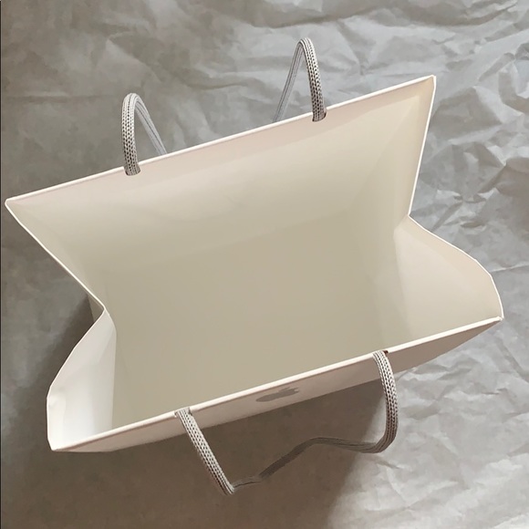 Authentic Apple Official Small Paper Bag White Gray - Picture 9 of 11